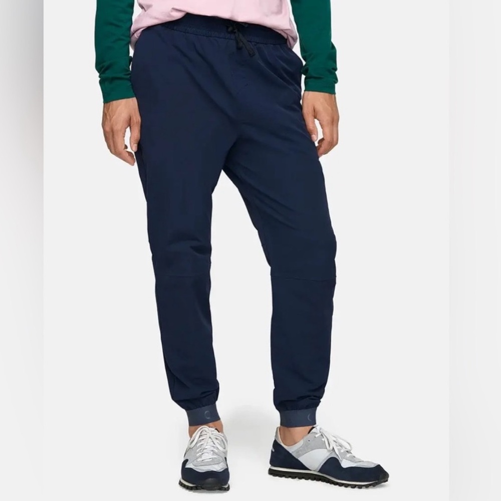 Outdoor Voices | Blue RecTrek Electric Navy Performance Elastic Logo Jogger Pant